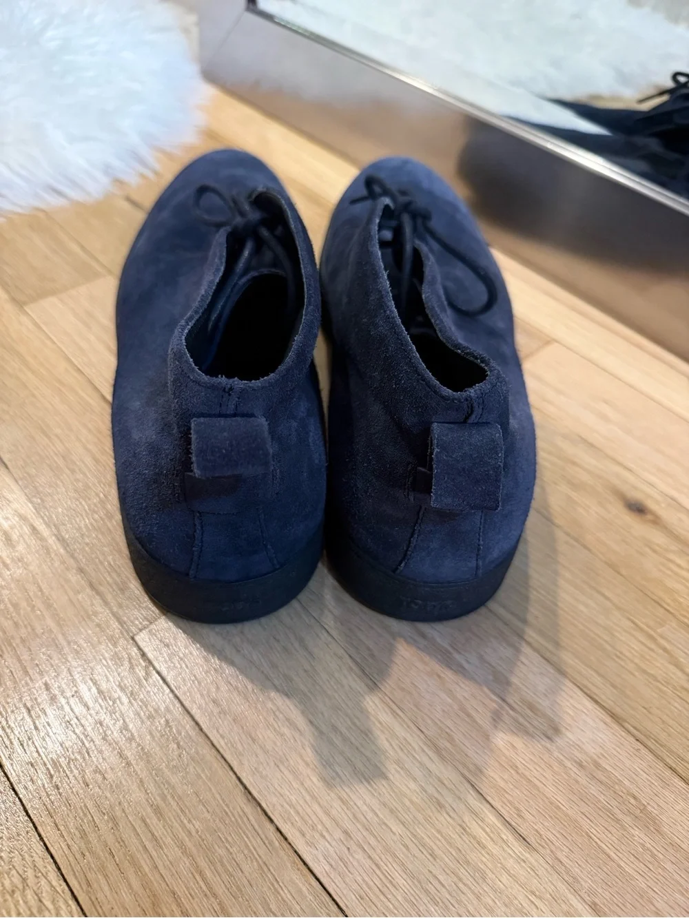 Tod's Navy Suede Chukka Boots